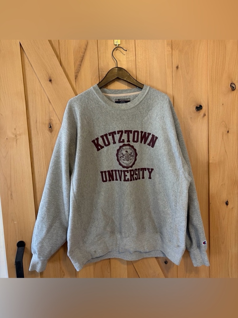 Kutztown University Pullover Sweatshirt Size XL Champion Reverse Weave NCAA